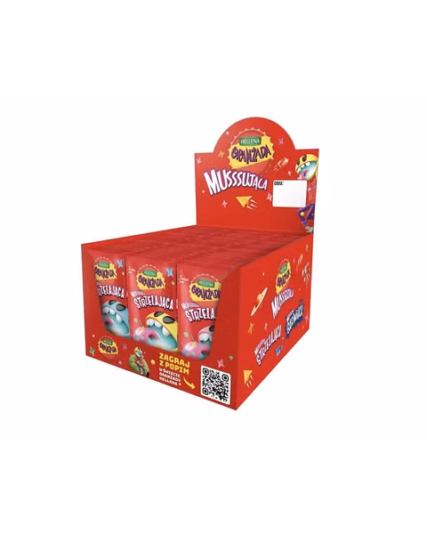 Hellena Oranżada strzelająca - 105 sztuk w kartonie (105x6g) 0,63KG