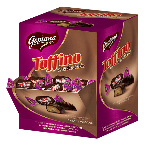 Goplana Toffino Cukierki o smaku toffi w czekoladzie, 3kg