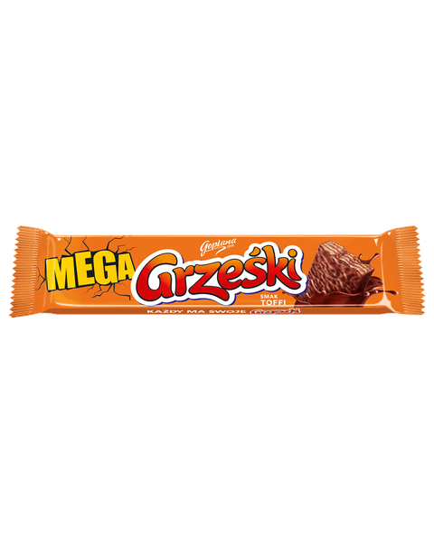 Mega Grześki toffi w czekoladzie mlecznej, 48g