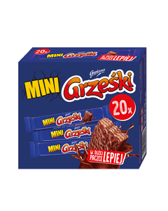 Goplana - Wafelki Mini Grześki w czekoladzie deserowej - pudełko 400g - islodycz