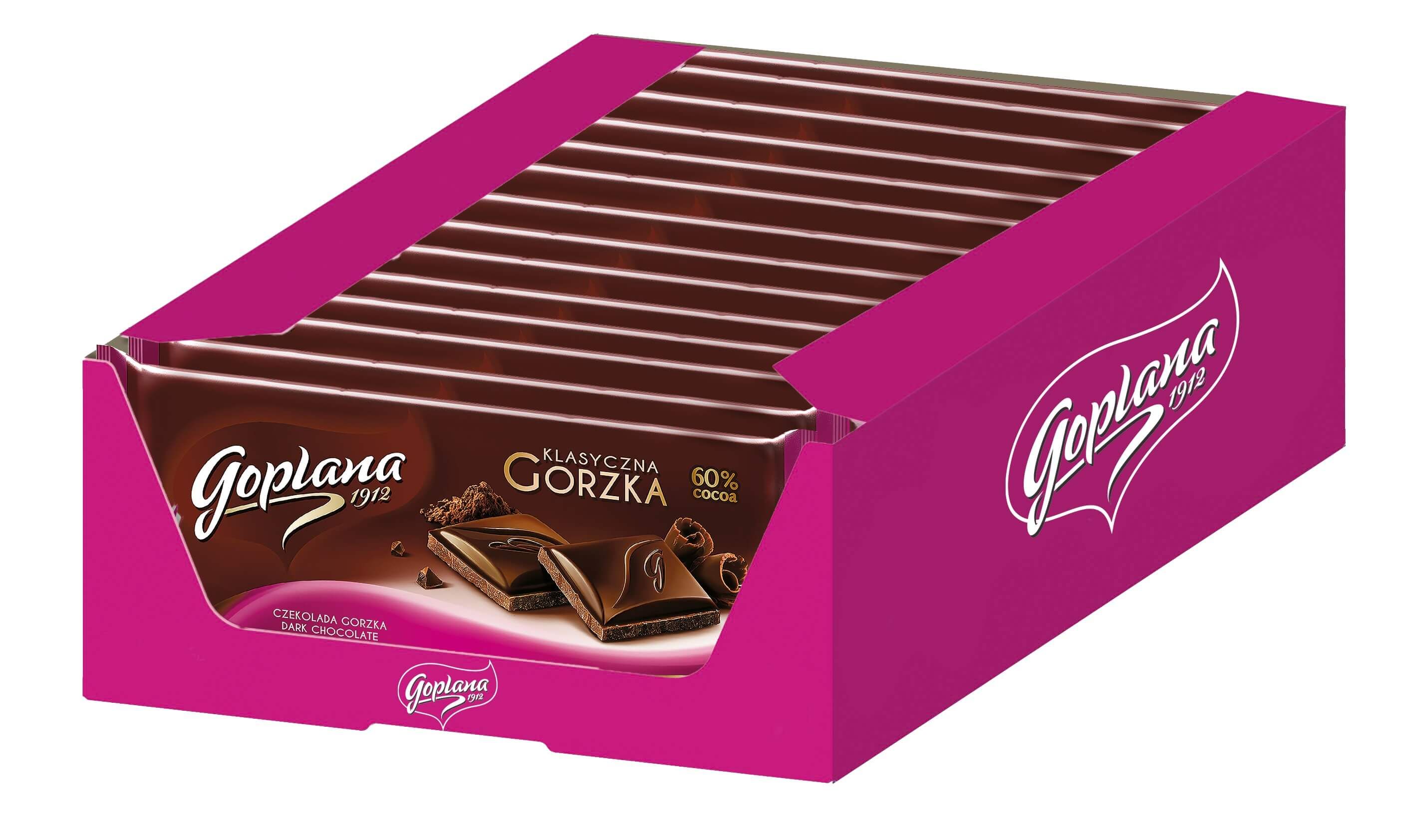 Klasyczna Gorzka - 20 czekolad Goplana w kartonie (20X90G) 1,8kg