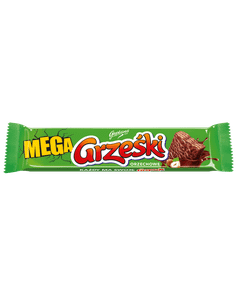 Goplana, wafelek Mega Grześki o smaku Orzechowym w czekoladzie mlecznej, 48 g. islodycze.pl