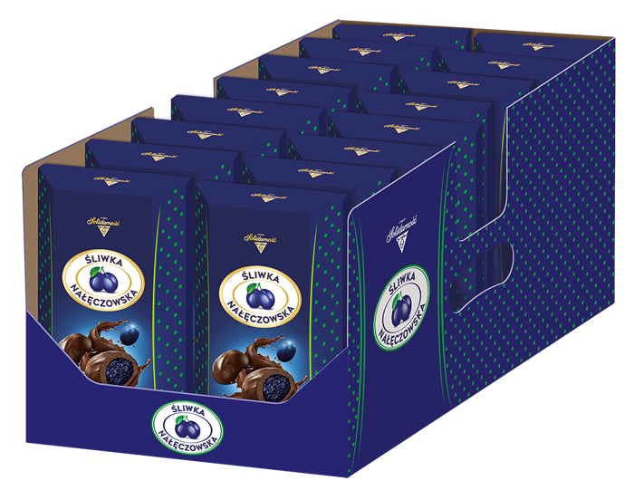 Solidarność, Praliny Śliwka Nałęczowska – karton pudełek, 16x190g, islodycze.pl