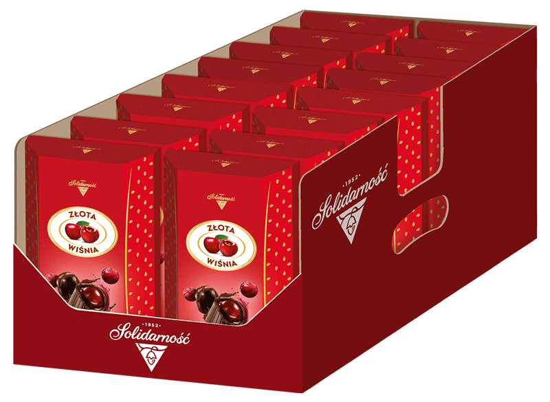 Solidarność, Złota Wiśnia - pudełko z okienkiem, 190g, islodycze.pl