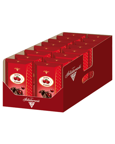 Złota Wiśnia - 16 eleganckich sztabek w kartonie (16X190G) 3,04KG
