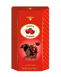 Solidarność, Złota Wiśnia - pudełko z okienkiem nowe, 190g, islodycze.pl