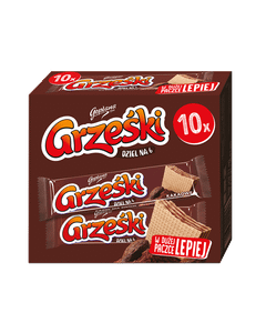 Grześki DZIEL NA 6 Kakaowe, 26g - 10 sztuk w kartonie