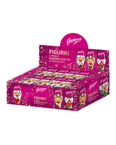 Figurka Mikołaj - 80 sztuk w kolorowym kartonie (80x30g)2,4kg