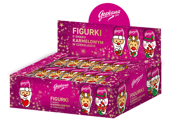 Figurka Renifer - 80 sztuk w kolorowym kartonie (80x30g)2,4kg