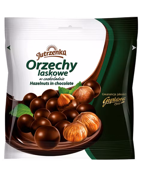 Orzechy laskowe w czekoladzie deserowej, 80g