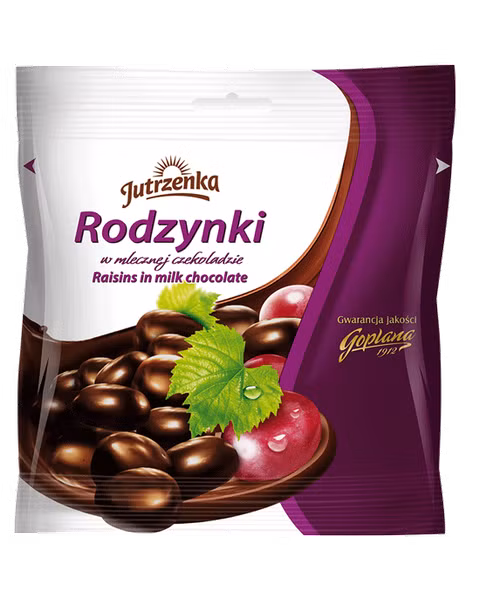 Rodzynki w czekoladzie mlecznej, 80g
