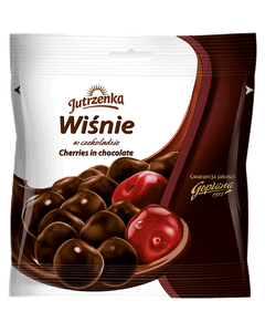 Jutrzenka, draże wiżnia w czekoladzie deserowej, 80 g, islodycze.pl