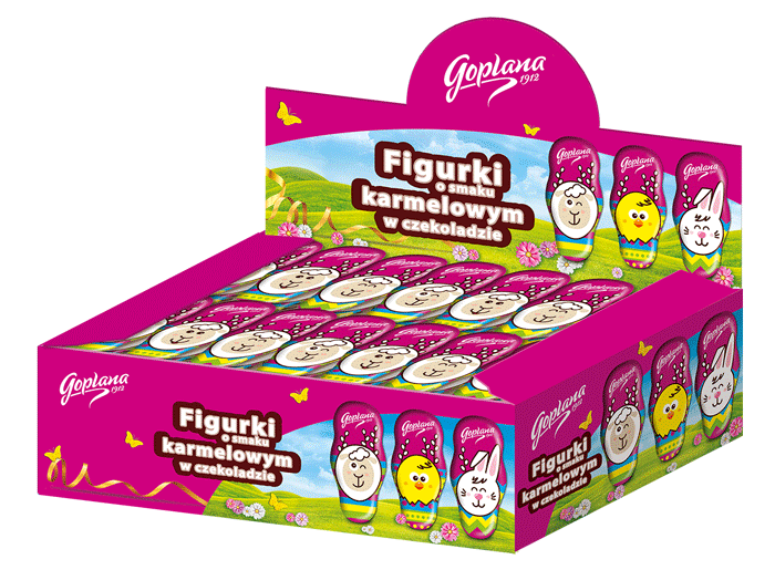 Baranek - figurka o smaku karmelowym w czekoladzie (80X30G) 2,4KG