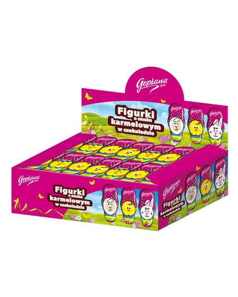Kurczaczek - Figurka o smaku karmelowym w czekoladzie (80X30G) 2,4KG