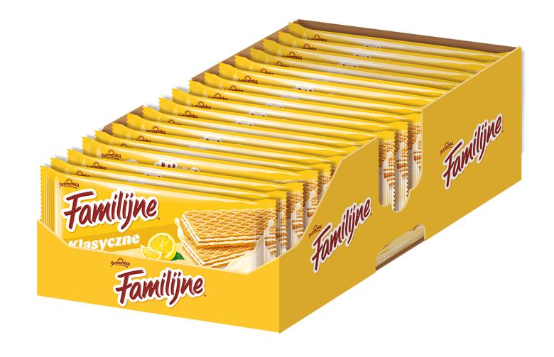 Jutrzenka, Familijne Wafle Cytrynowe, display,  islodycze.pl