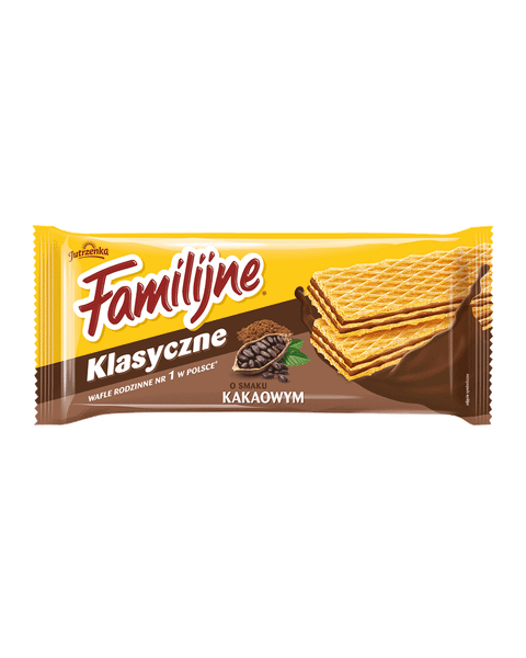 Familijne Wafle o smaku kakaowym, 180g