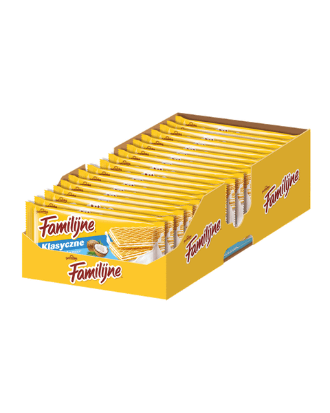 Familijne Wafle  o smaku kokosowym (24 x 180g) 4,32KG