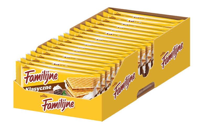 Jutrzenka, Familijne Wafle Kakaowo-śmietankowe, display, islodycze.pl