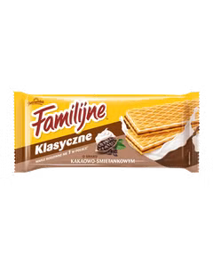 Jutrzenka, Familijne Wafle Kakaowo-śmietankowe, 180 g. islodycze.pl