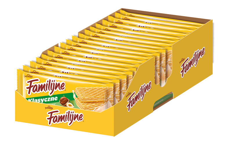 Jutrzenka, Familijne Wafle Orzechowe,display, islodycze.pl