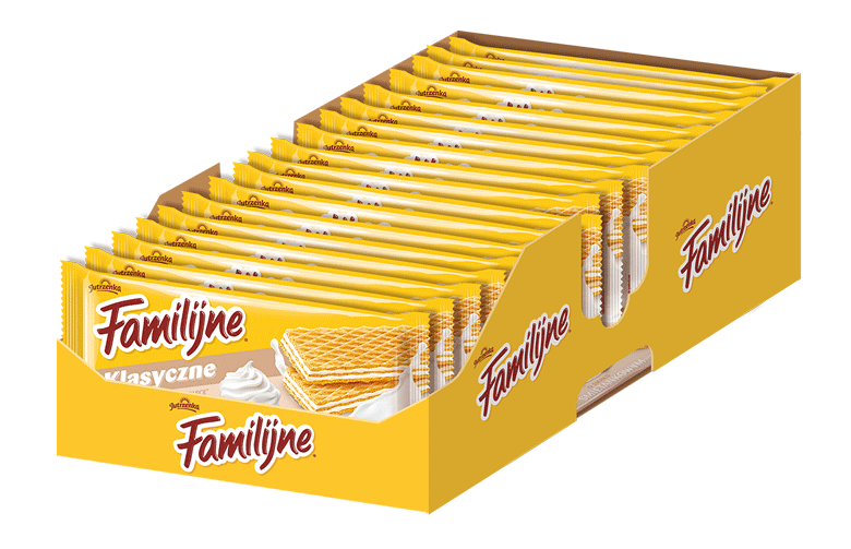 Jutrzenka, Familijne Wafle śmietankowe, display, islodycze.pl