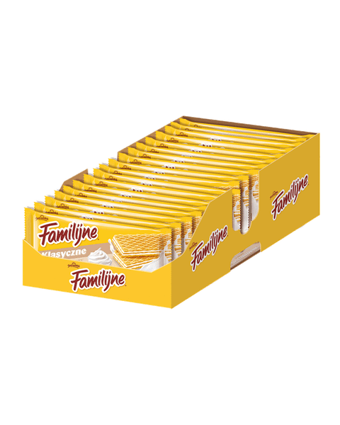Familijne Wafle Śmietankowe - 24 sztuki w kartonie (24X180G) 4,32KG