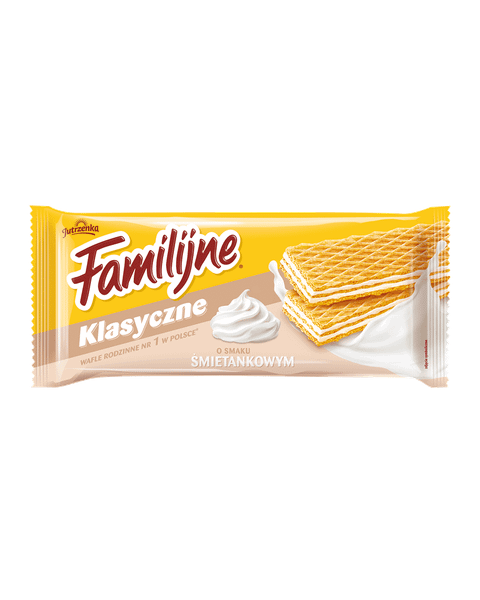 Familijne wafle o smaku śmietankowym, 180g
