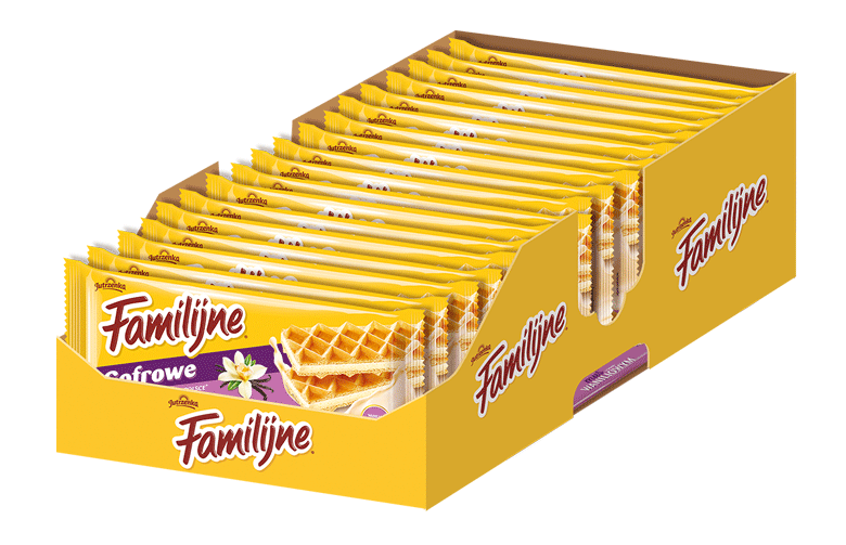Jutrzenka, Familijne Waniliowe wafle Gofrowe - karton, islodycze.pl