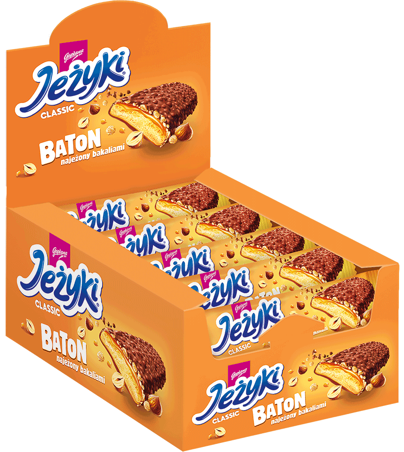 Baton Jeżyki Classic - karton; 35 sztuk (35X30G) 1,05KG