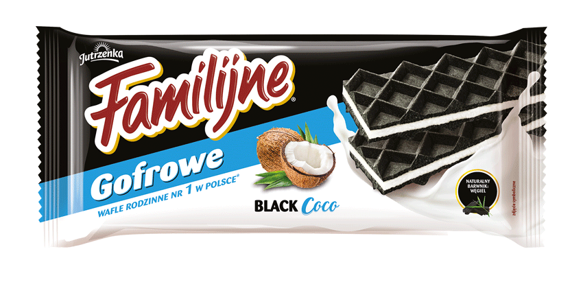 Familijne wafle Gofrowe BLACK coco, 140g