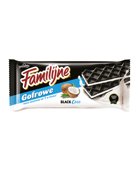 Familijne wafle Gofrowe BLACK coco, 140g