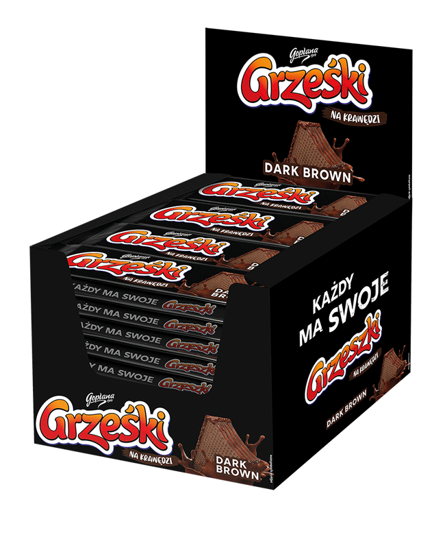 Grześki Dark Brown - 32 sztuki w kartonie (32X40G) 1,28kg