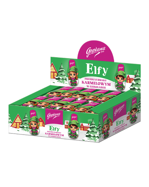 Elfy Figurka karmelowa w czekoladzie Goplana (80X30G)2,4 KG