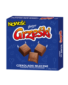 Praliny Grześki z kakaowym chrupiącym nadzieniem, 128g