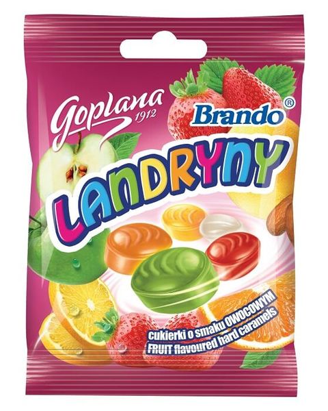 Cukierki Brando Landryny owocowe, 90g