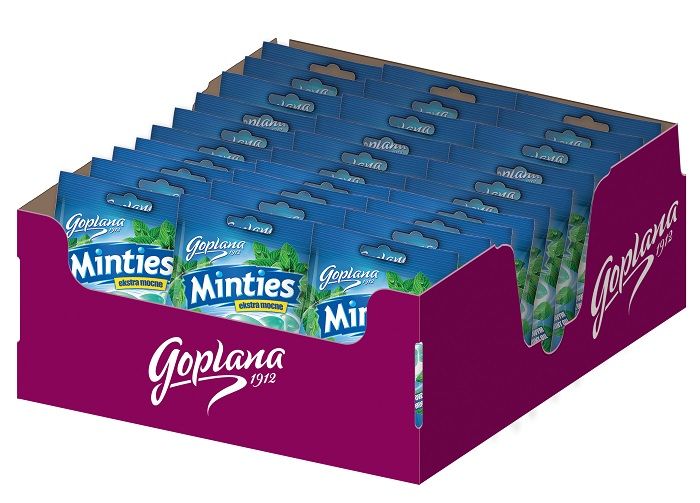 Cukierki Minties Miętowe Ekstra Mocne - 30 sztuk w kartonie (30X90G) 2,7kg