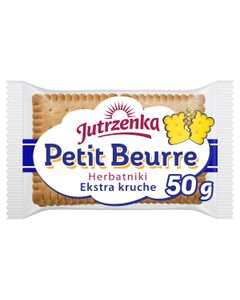 Jutrzenka, herbatniki Petit Beurre ekstra kruche, 50 g. islodycze.pl