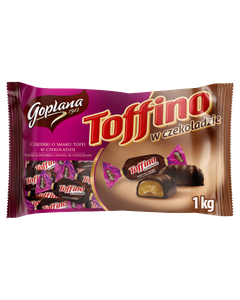 Goplana Toffino Cukierki o smaku toffi w czekoladzie 1 kg