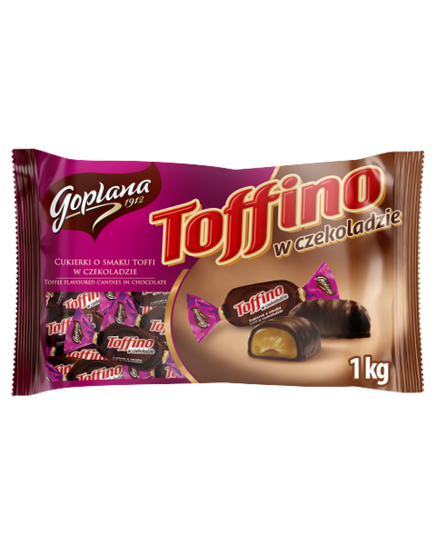 Goplana Toffino Cukierki o smaku toffi w czekoladzie, 1kg