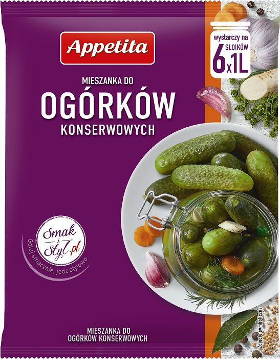 Mieszanka do ogórków konserwowych Appetita (20X40G) 0,8KG