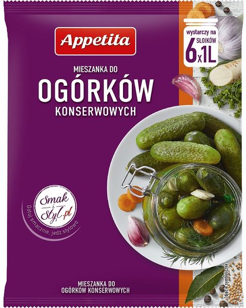Mieszanka do ogórków konserwowych Appetita (20X40G) 0,8KG
