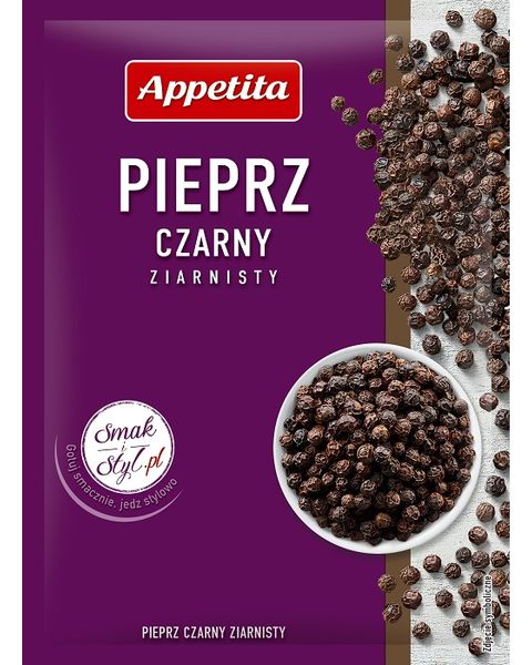 Pieprz czarny ziarnisty (25X18G) 0,45KG