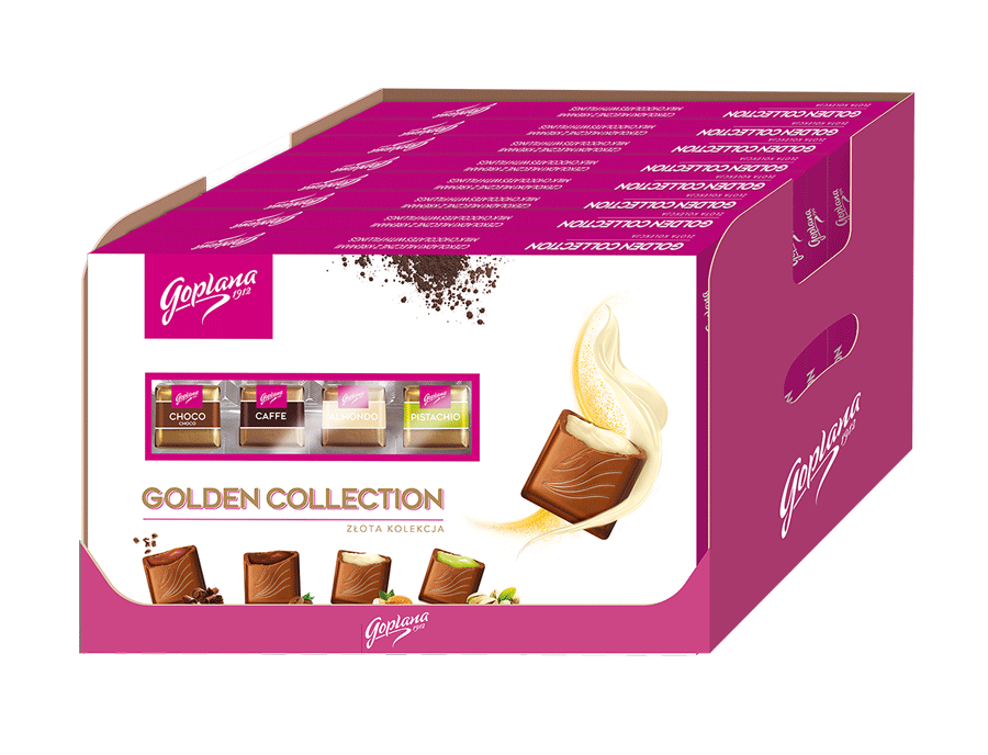 GOLDEN COLLECTION 400g, Czekoladki z Klasą - 8 szt. w kartonie (8X400G) 3,2kg