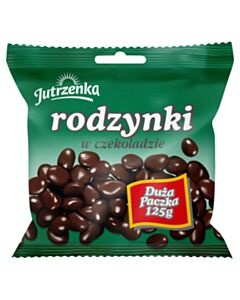 Jutrzenka, draże rodzynki w czekoladzie, 125 g. islodycze.pl