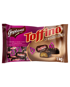 Goplana Toffino Cukierki o smaku toffi w czekoladzie 1 kg
