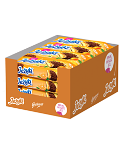Jeżyki w czekoladzie deserowej pomarańczowe 140 g - 20 sztuk w kartonie 