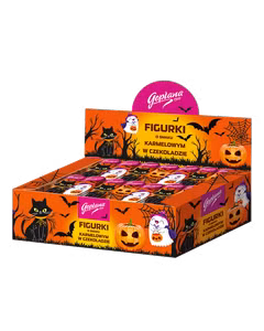 Figurka karmelowa w czekoladzie – Halloween, 30 g - 80 sztuk w kartonie (2,4 kg)