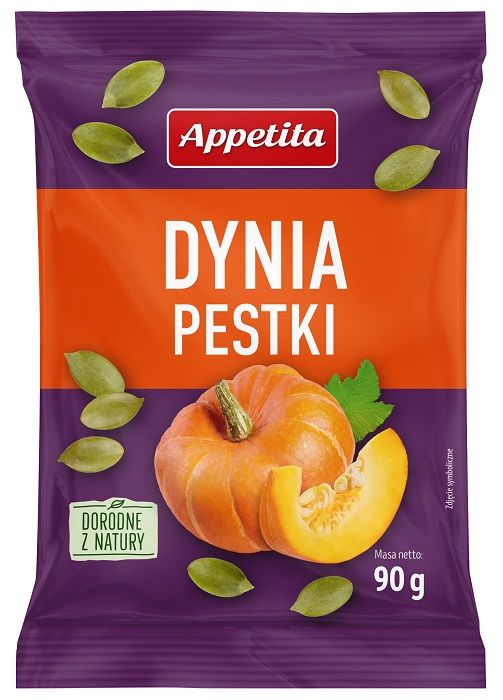Pestki dyni łuskane (15X90G) 1,35KG APPETITA