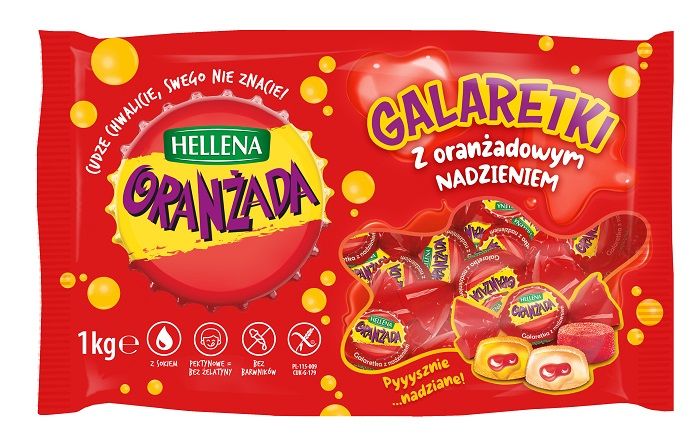 Galaretki o smaku oranżady Hellena, 1kg