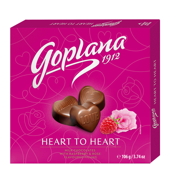 Praliny Goplana Lucky Squares o smaku malinowo – różanym, 106g (12X106G)1,272KG​